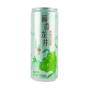 JHYQ Grape Oolong Sparkling Tea 315ml - Zero Fat, Refreshing Summer Drink