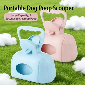 pet stuff Portable Poop Scooper Poop Cleaning Essential Pet Waste Cleaning Tool Dog Waste Cat Waste Poop Grabber Poop Scooper Compact Portable Gadget Dog Walking Outdoor