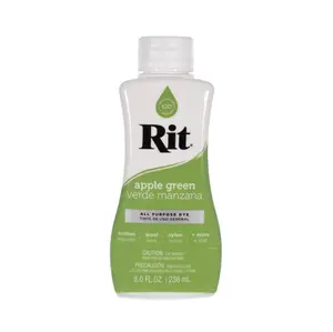 Rit Apple Green 8 oz Liquid Fabric Dye for Clothing Décor & Crafts