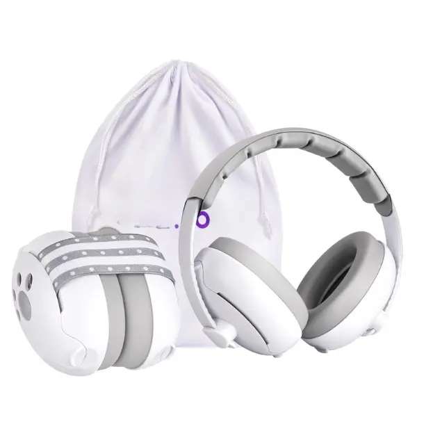 Mothers Day Gift Baby Headphones for Noise, 2-in-1 Baby Ear Muffs Noise Protection for Ages 0-48 Months with Adjustable Headband Infant, Baby Hearing Protection Earmuffs for Outdoor, Sleep, Airplane & Music Festivals