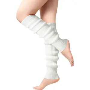 OUTDOOR Leg Warmers for Women - Leg WarmersRibbed Knitted Long Socks for Party Sports Fashion Accessories