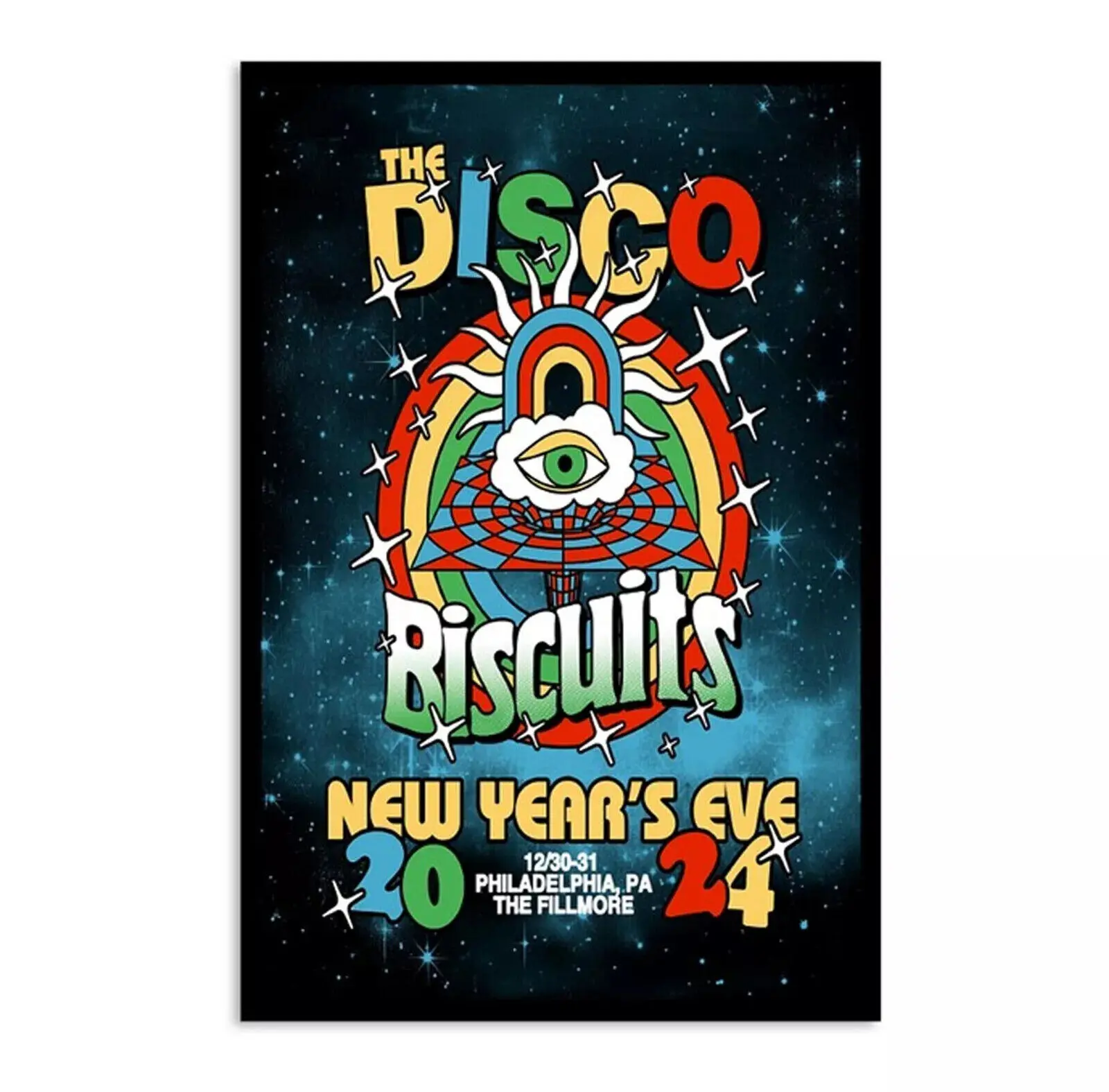 The Disco Biscuits Dec 30-31 2024 The Fillmore Philadelphia PA .Poster Decorations, Holiday Poster - Halloween Party Decorations.Wall Decor.Poster Gift For Holiday, Halloween, Birthday, Christmas