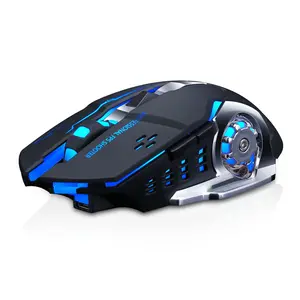 Bluetooth Dual-Mode Wireless Mouse, Illuminated Gaming Mouse for Laptops and Mobile Phones