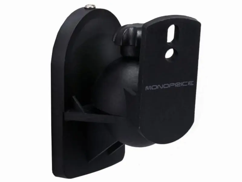 Monoprice 6979 Black Speaker Wall Mounting Bracket - Audio & Video Accessories, Sound Machine Stands, Mounts