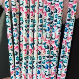 Leopard Iced Coffee Straws (20 Pack) – 9" Reusable Straws | Coffee Bar & Dirty Soda Accessories