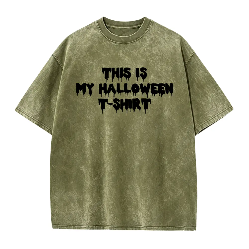 Washed T-shirt-Green