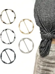 5-Piece Multi-Functional Metal Scarf/tee Clips, Easy Knotting and Waist Cinch Accessories, Ideal for Sewing, Knitting, DIY Crafts
