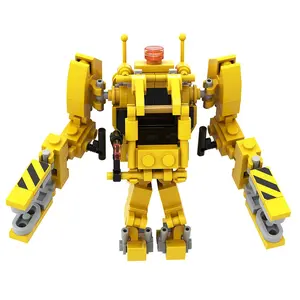 Moc Mini Engineering Mech Building Blocks, Full Joint Mechanical Robot Kit, DIY Assembly Toy for Boys, Kids & Enthusiasts, Birthday Christmas Gift