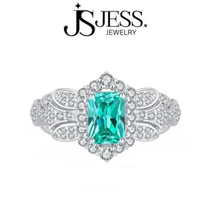 1 ct Radiant Cut Lab-Grown Moissanite Ring in S925 Sterling Silver