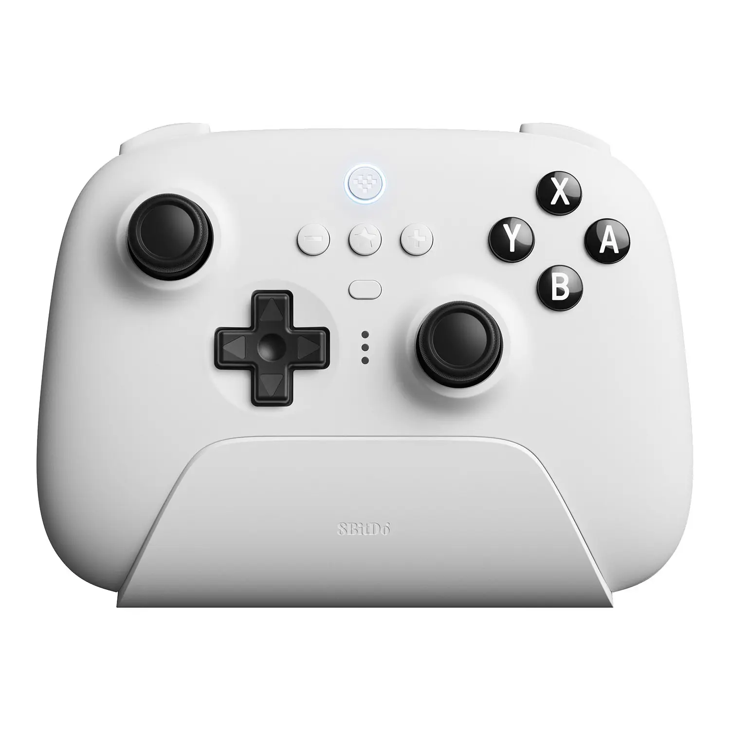 8BitDo Ultimate Bluetooth Wireless Controller with Custom Buttons - Compatible with Switch, PC, Steam, Android, Console; Includes Travel Case - White, Stick, Rechargeable