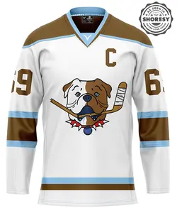 Official SHORESY Shore 69 Sudbury Blueberry Bulldogs PRO Jersey AWAY