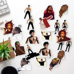 Stickers Pack 20 Pcs Travis Colorful Guitar Scott Aesthetic Bike Water Bumper Car Luggage Skateboard Bottle Waterproof Laptop Vinyl