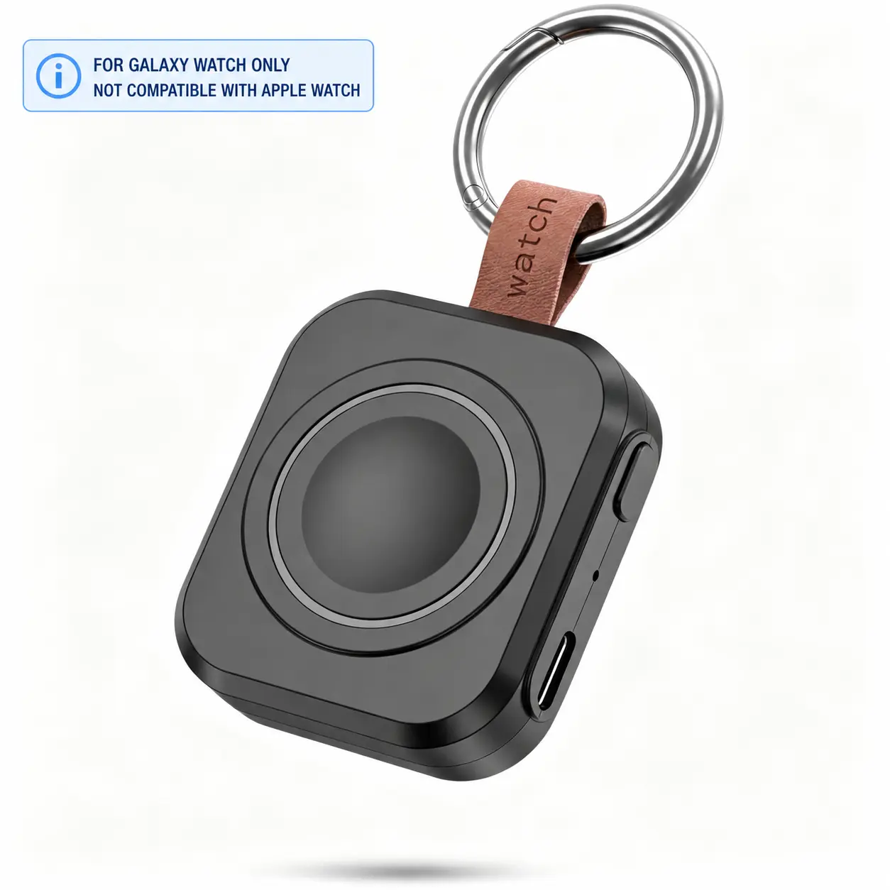 Portable Charger  For Samsung Galaxy Watch Active 1/2/3/4/5 Pro/6 Classic/6/7/8 With Capacity Of 1200 Mah And Supports Fast Wireless Charging (Not for Apple Watch)