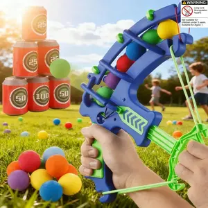Children Archery Shooting Sponge Ball Toy Indoor Outdoor Parent-Child Interactive Game Suitable for Boys Girls over 3 Years Birthday Gift Sport