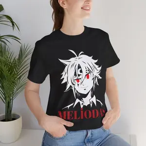 Anime Meliodas Unisex Tee, Seven Deadly Sins T-Shirt, Anger Dragon Design, Boar's Hat Owner, Cosplay Shirt, Gift for Anime Fans Gift for Men and Women