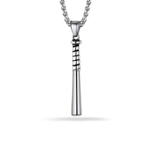 PROSTEEL Baseball Bat Necklace Stainless Steel Minimalist Baseball Stick Pendant Necklace Baseball Fan Athletes Jewelry Unisex For Men Women Gift Box