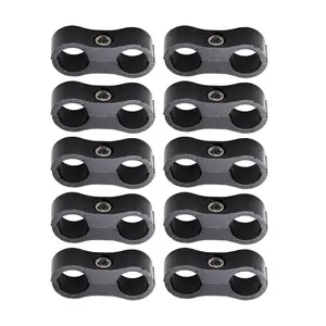 Automotive parts hose separator clamp bracket adapter suitable for oil and fuel hose lines