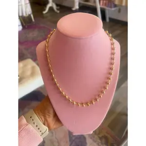 Gold Ball Station necklace