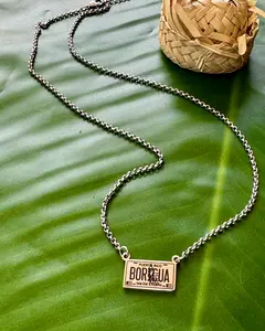 Boricua Tag Necklace- Stainless Steel