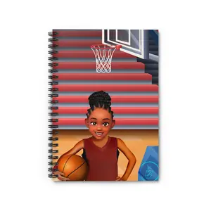 Hoop Hero Notebook - Basketball Girl Bun