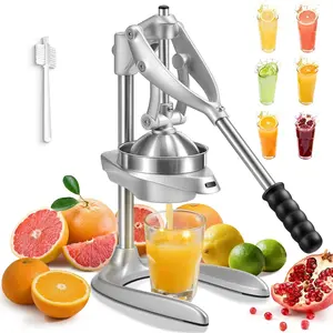 Manual Juicer,  Effortless Stainless Steel Juicer Press Heavy Duty Citrus Squeezer for Orange  Grapefruit Pomegranate, Easy to Clean