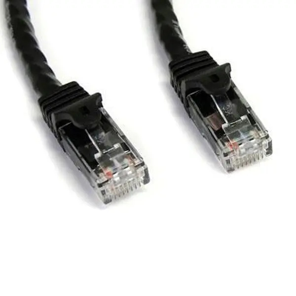 StarTech 100' Black Cat 6 UTP Copper Wire Ethernet Patch Cable, Ethernet Cable