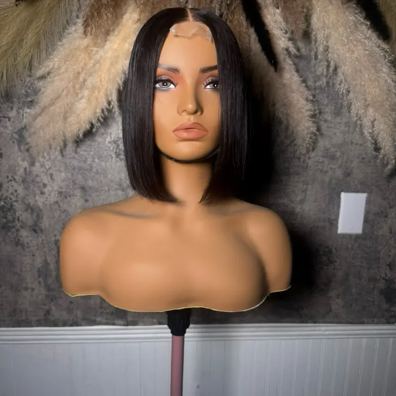 Glueless 2x6 HD Closure Bob Wig 10 inches