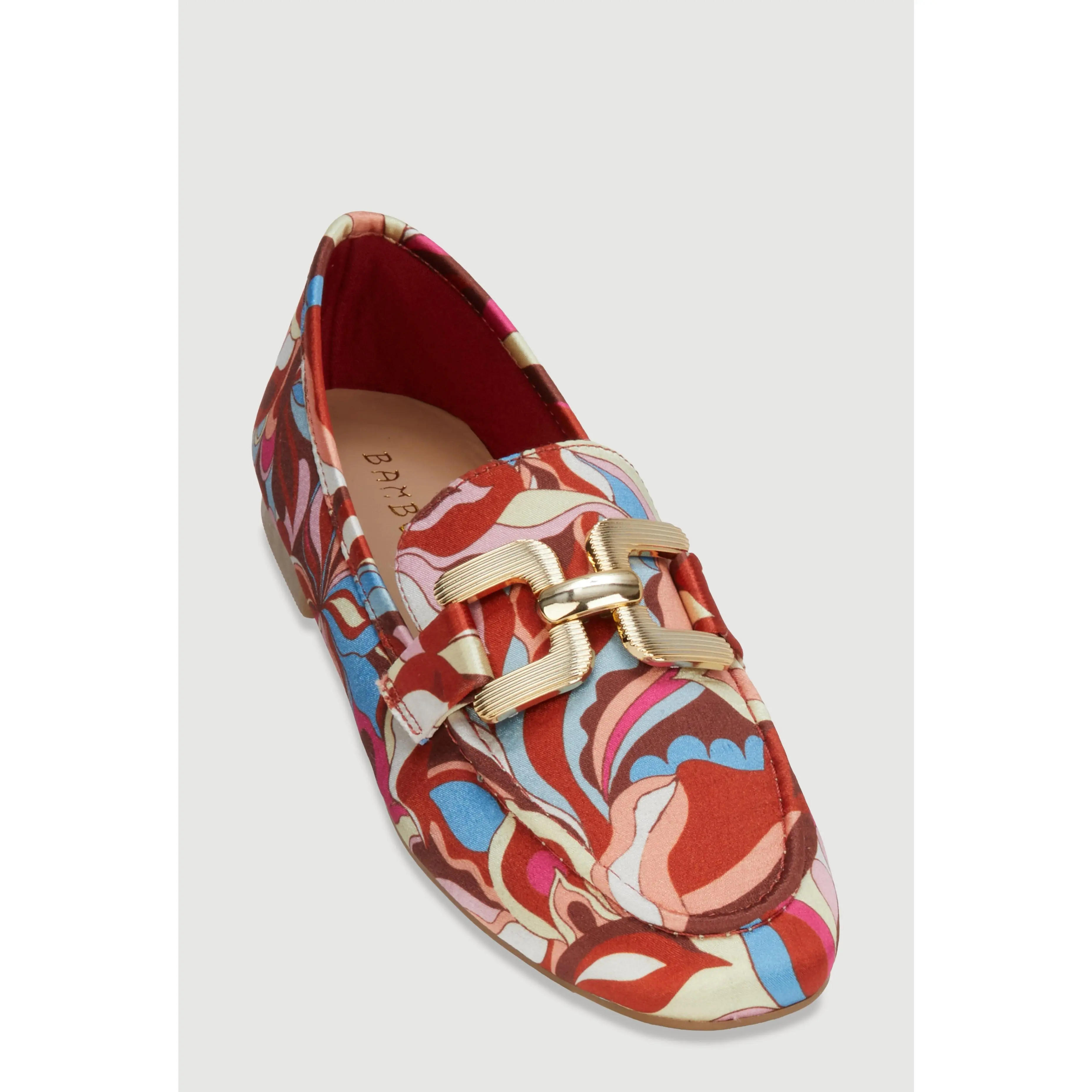 Metallic Pendant Loafers