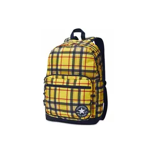 Converse GO 2 Color-Block Polyester Zipper Backpack, Unisex Casual Daypack for Everyday Use