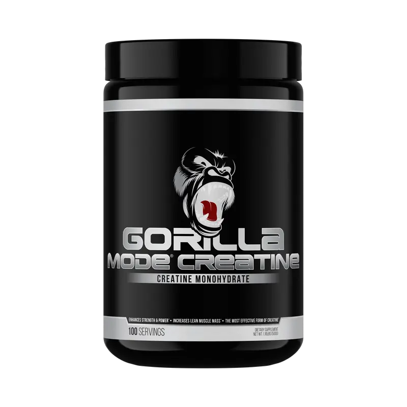 Gorilla Mode 100 Serving Creatine Monohydrate – Micronized Creatine Monohydrate Powder -Strength, Power & Endurance Fitness Supplement for Men & Women - 5 Grams per Serving