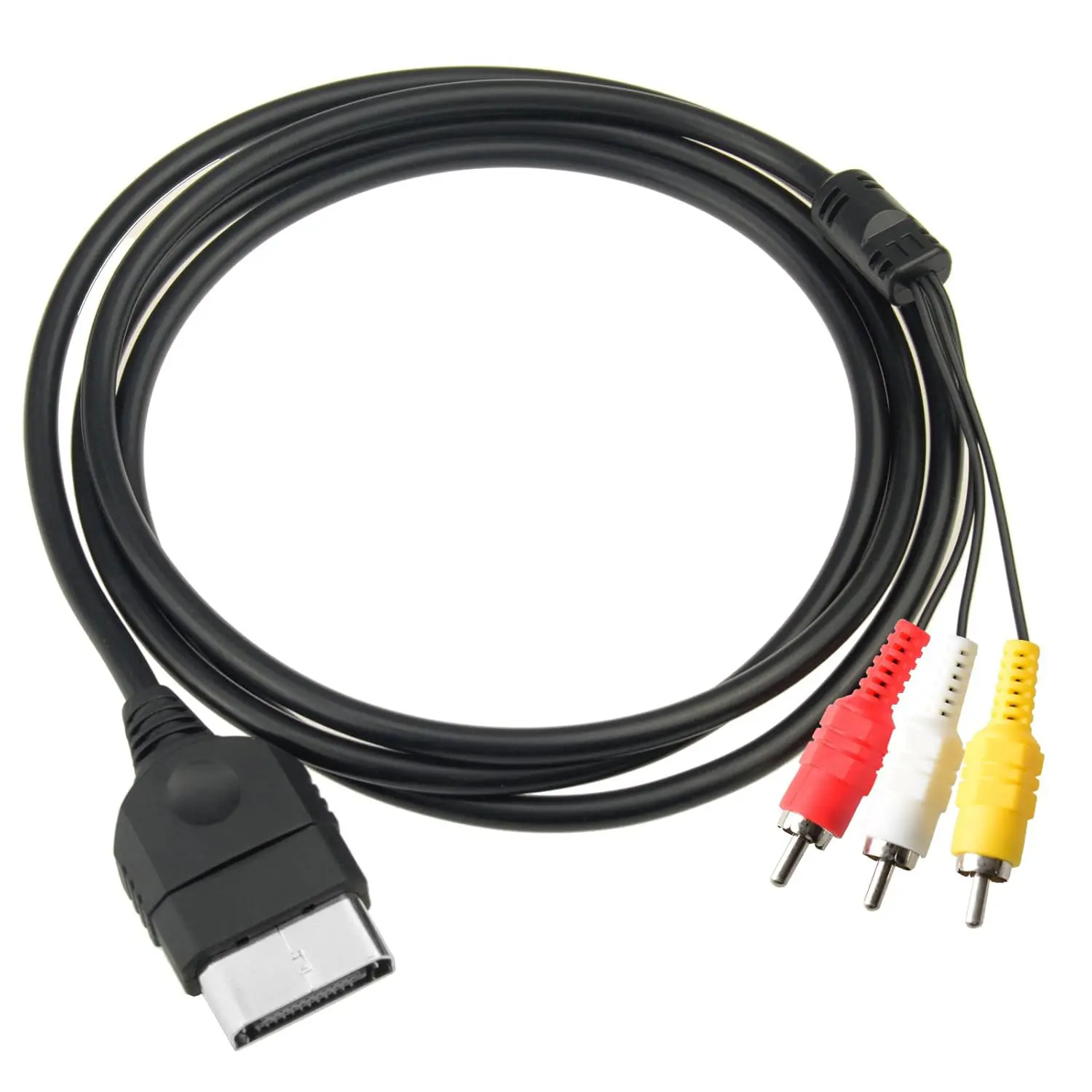 Mcbazel Durable Retro Composite Audio-Video (AV) Cable with Plug & Port - 1.8m RCA Cable for Original Microsoft Xbox Gen 1 Classic Console Accessories