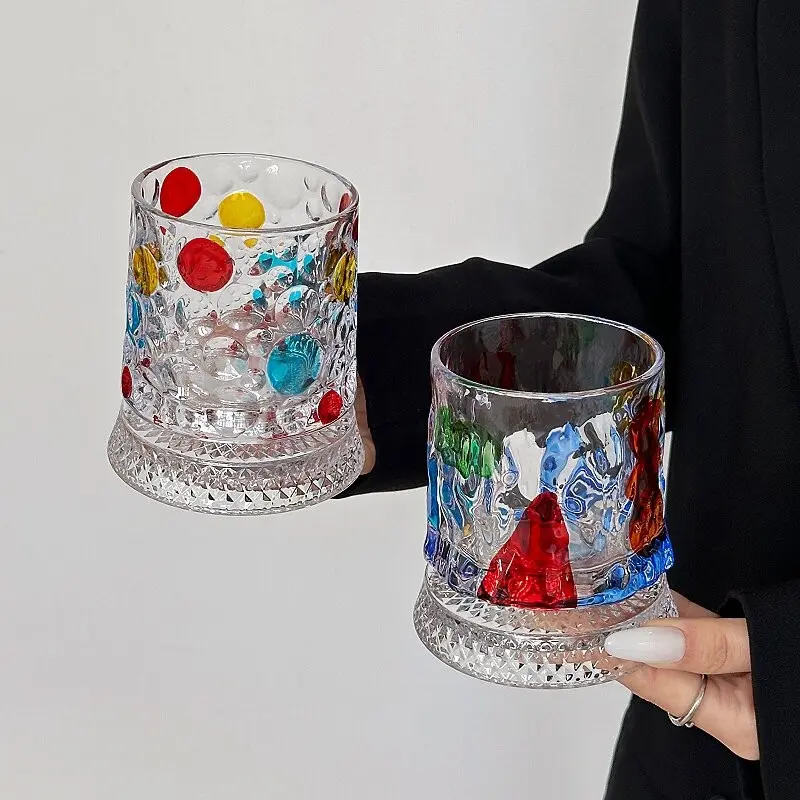 Minimal Luxury Crystal Tumbler with Smooth Spin Design,Hand-Painted Embossed Rotating Whiskey Glass Minimal Luxury Crystal Tumbler with Smooth Spin Design,Hand-Painted Embossed Rotating Whiskey Glass