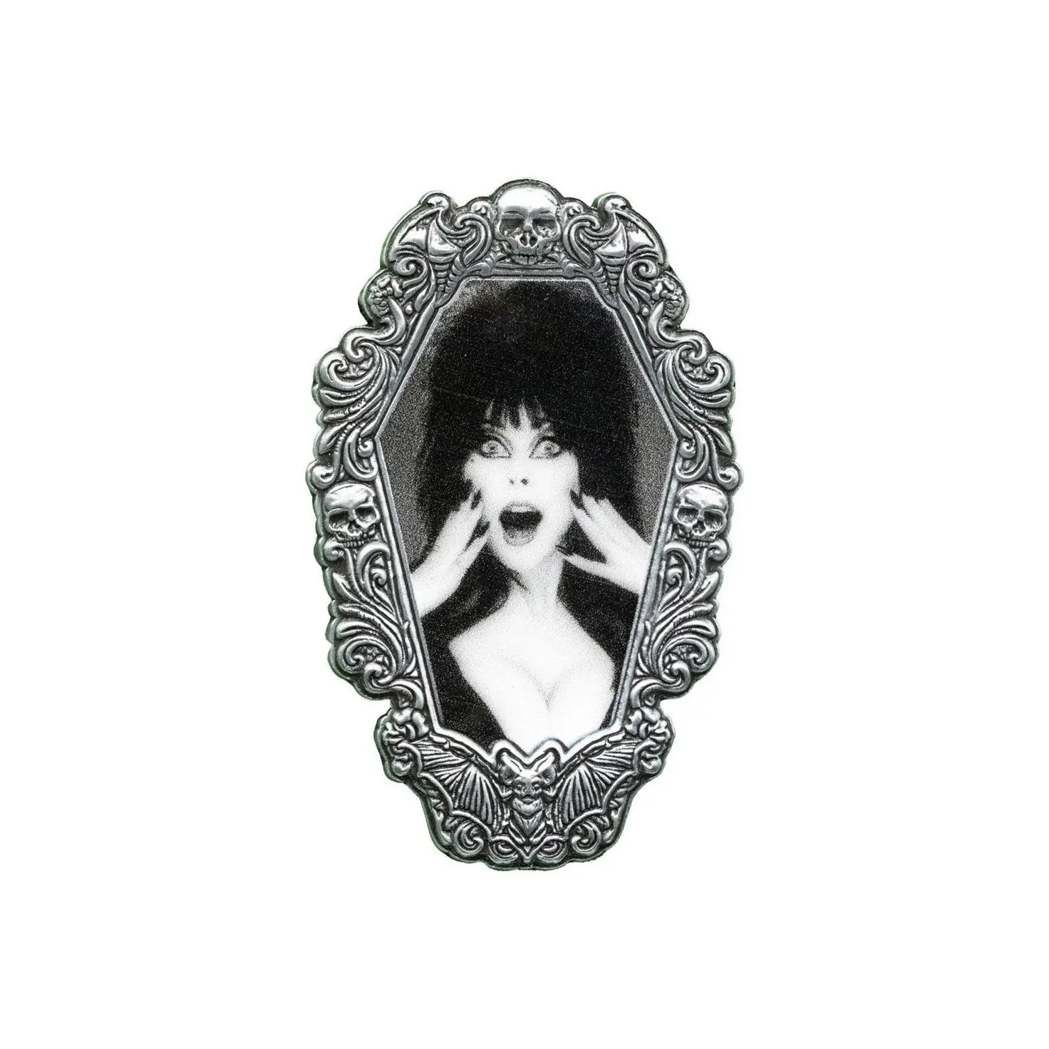 Elvira Hands Gothic Frame Enamel Pin