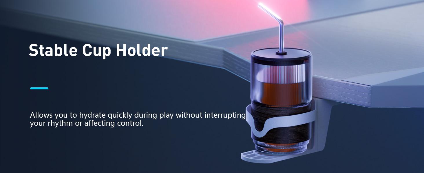 Ecofurnix 47/55/63 Inch Gaming Desk with LED Lights Carbon Fibre Surface Gaming Table Large Computer Desk Ergonomic Home Office Desks Z Shaped PC Gamer Workstations with Cup Holder & Headphone Hook White pu recliner leather adjustable work from new