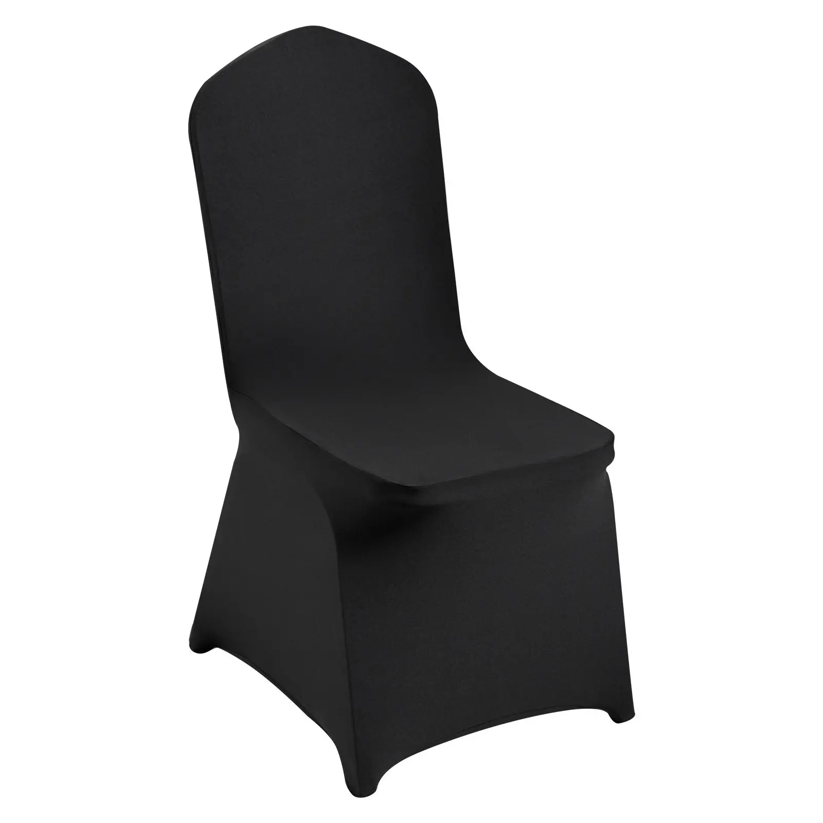 Stretch Spandex Folding Chair Covers, Universal Fitted Chair Covers, Removable Washable Protective Slipcovers For Wedding, Banquet, Party, Holiday, Dining And Celebration Venues, 30-Pack Black