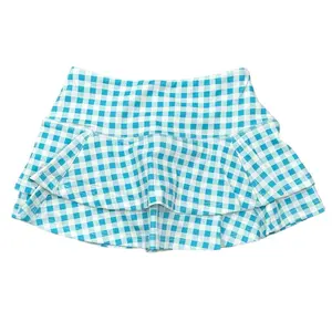 Ruffle Tennis Skort - Blue Gingham Ruffle Tennis Skort - Blue Gingham