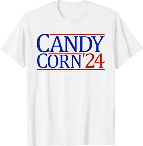 Candy Corn '24 Halloween 2024 President Candy Corn T-Shirt - Nicollev Shop 94B0DGB5LR1M