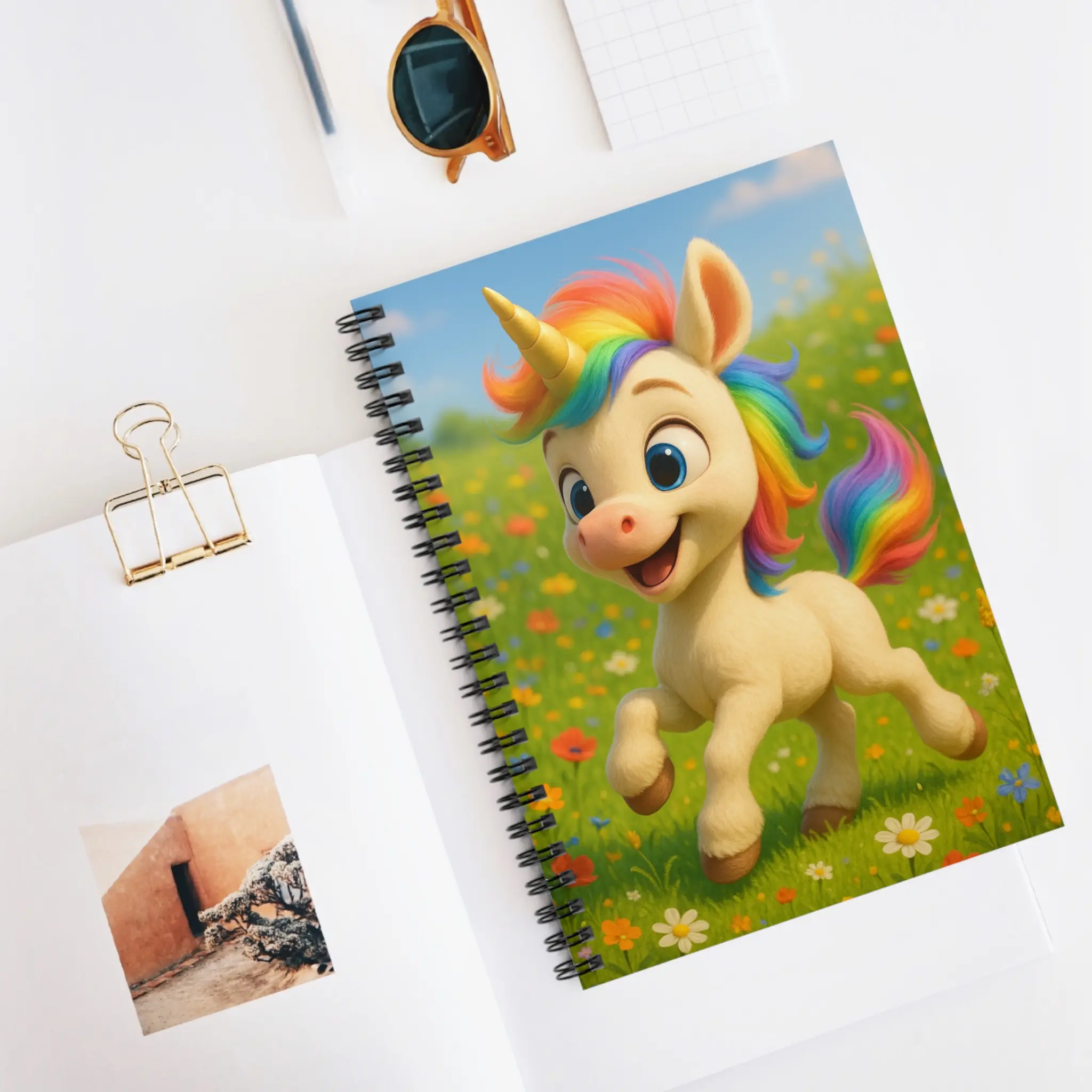 Magical Unicorn Spiral Notebook - Perfect for Kids, School, Journaling, Gift, Stationery