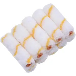 Professional 4" x 10-Pack  Roller Cover Set   Polyester &  Material  12mm Roller Height  Easy and  Roller Cover Replacement for Smooth Painting