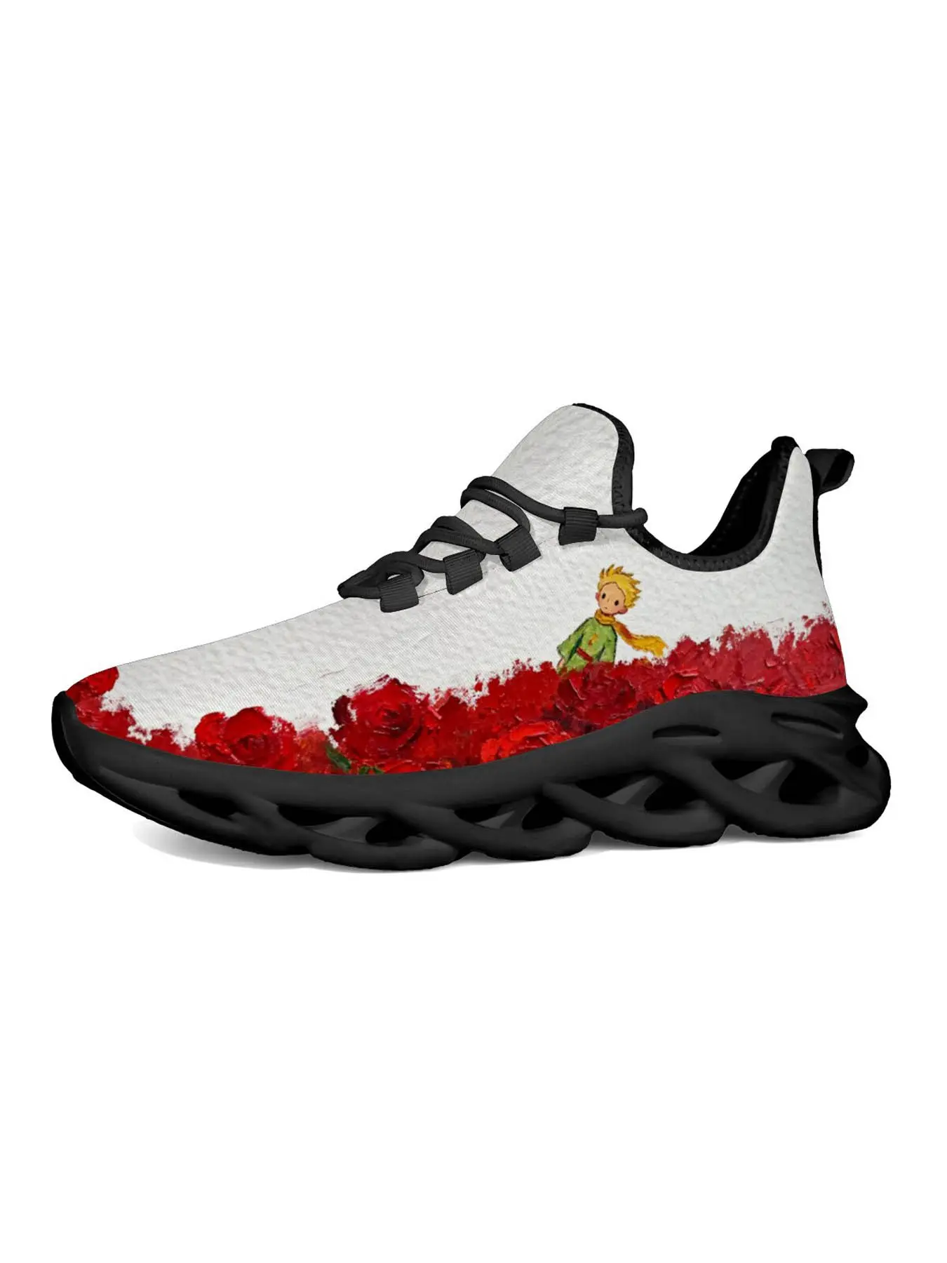 Men's Casual Shoes Exclusive Recommendation, Prince Theme Print Sports Shoes, Unique Fashion Art Graffiti Design, Classic Mesh