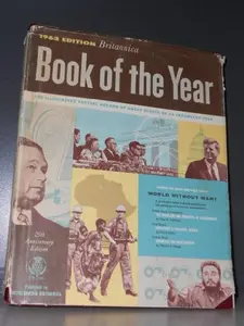 USED-1962 Edition Britannica Book of the Year by Britannica (Hardcover)