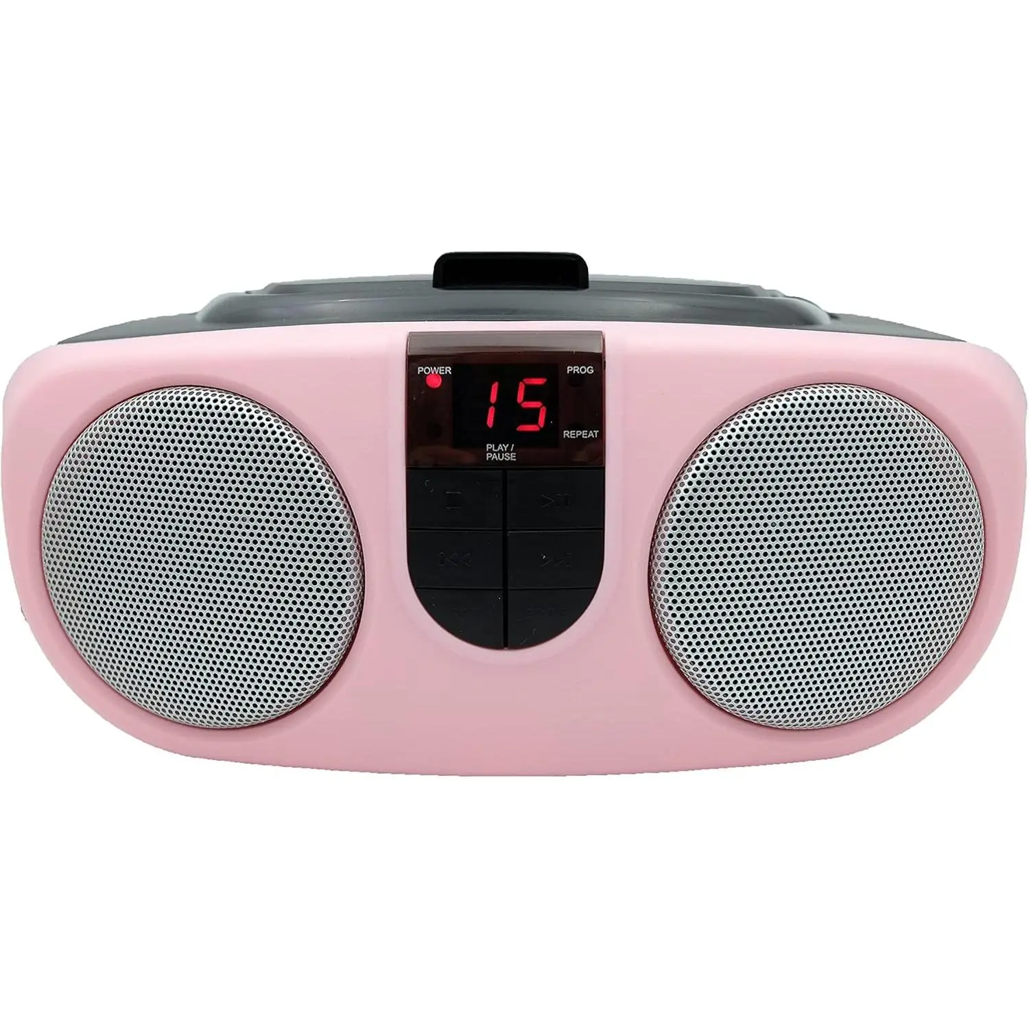 Sylvania SRCD243M-Pink Portable CD Music Player - AM/FM Radio Boombox with Skip Search Functions, Outdoor Antenna Grounding
