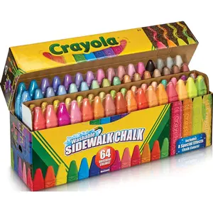 Crayola  Ultra Washable Chalk, 64 Count