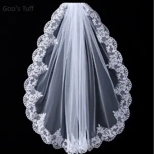 Bridal Dual-Tone Soft Short Tulle Veil, 2026 New White & Ivory Wedding Head Accessory for Elopement & Bridal Portrait Outfits Registry