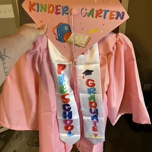 Preschool Graduation Cap and Gown Set Class of 2026 Photoshoot Cute Prek Graduation Outfit with Bracelet & Certificate & Sash, Preschool Graduation Gifts for Son Daughter Nepnew