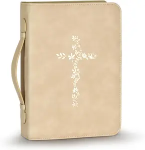 Large Bible Case Cover Durable PU Leather Carrying Bag Sleeve