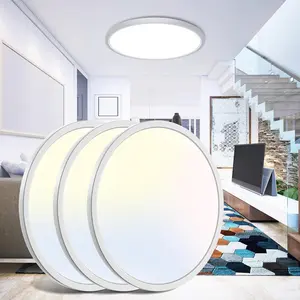 16.5 Inch LED Ceiling Light, 3Pack 4200LM 36W Large & Bright Flush Mount Lighting Fixture, 3000K/4500K/6000K White Round Flat LED Ceiling Lamp for Bedroom Kitchen Livingroom Office
