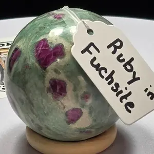 Ruby Fuchsite Sphere