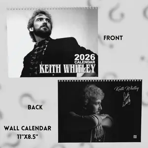 Keithh Whitleyy 2026 Wall Calendar, Country Music Calendar, Music Tour Merch, Gift For For, For Men And Women, Decorate Home