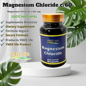 100% Natural Magnesium Chloride Nutrient Wellness Supplement, 60 Capsules for Muscle Support, Heart Health